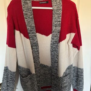 Women's Color Block Cardigan Sweater